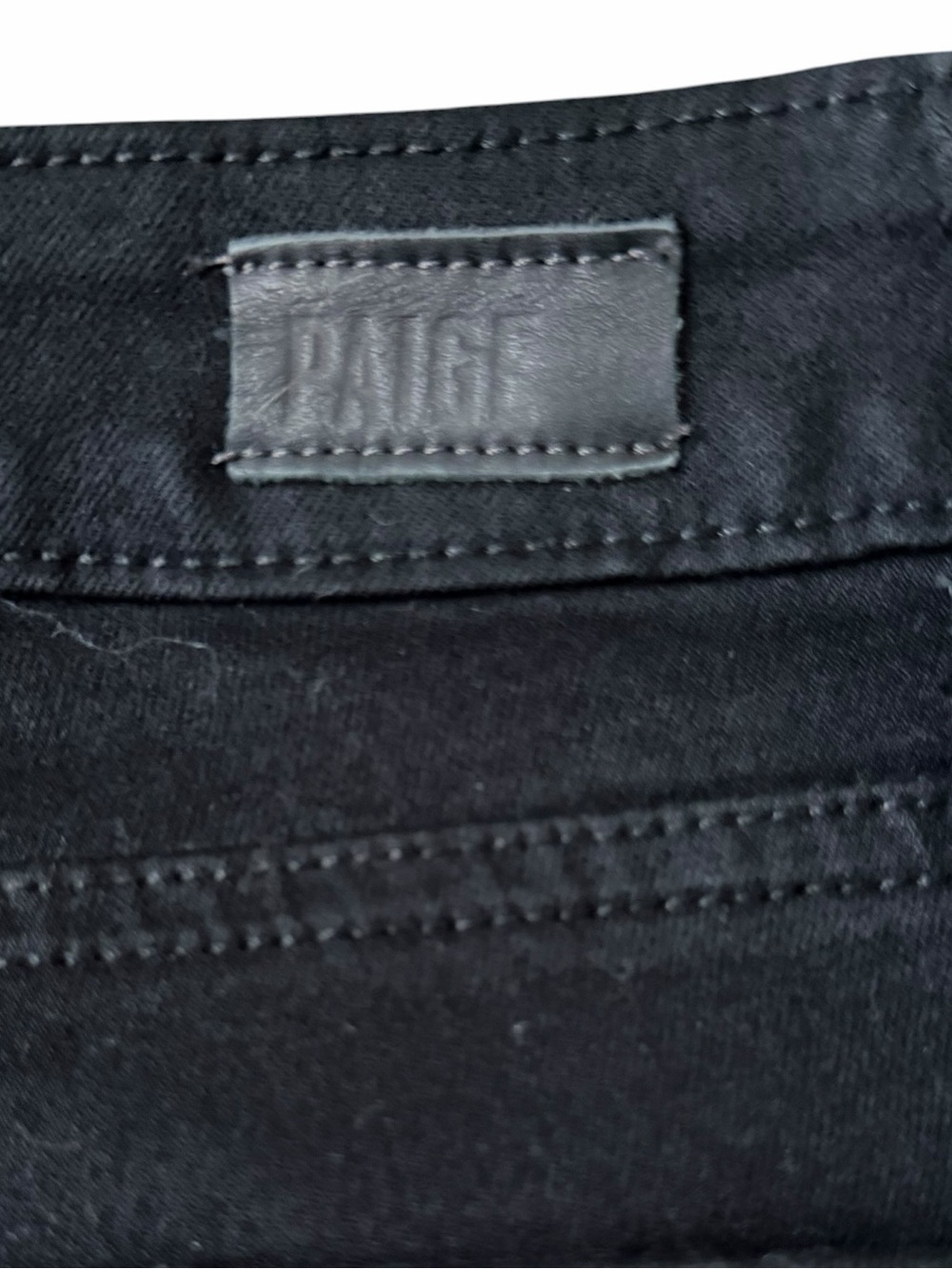 PAIGE Verdugo Ultra Skinny Black High-Rise Distressed Jeans 27 - Picture 5 of 9